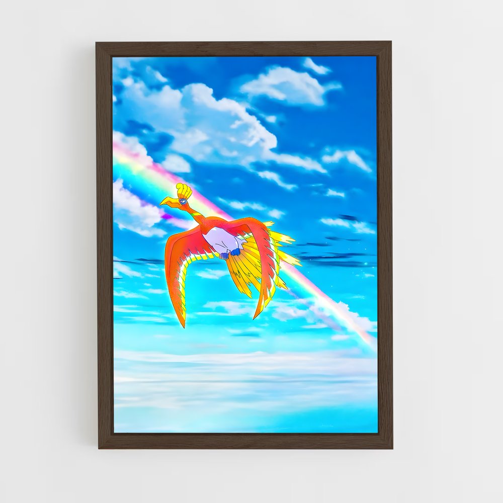 Poster L'Envol d'Ho-Oh – affiche Pokemon (vue 5)